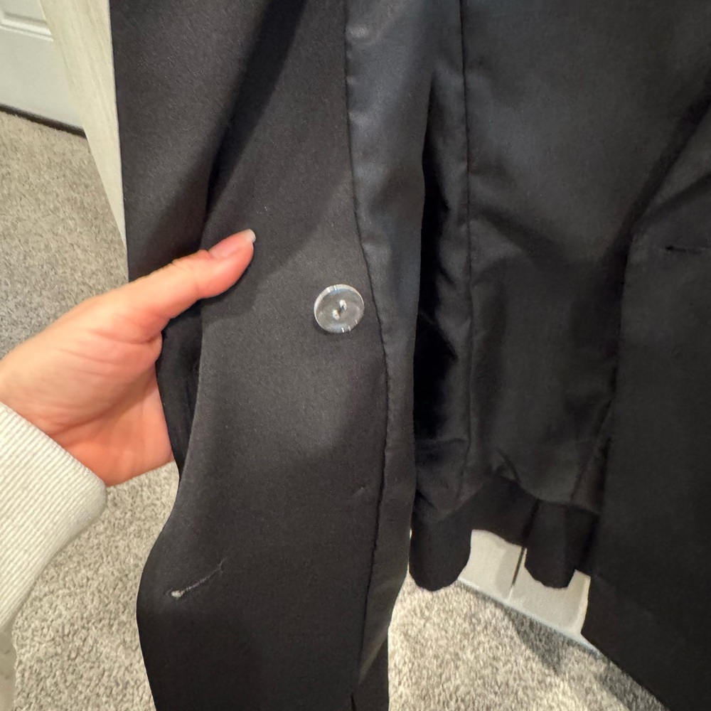 Anthropologie Sleeveless Double-Breasted Black Blazer Dress Mare Mare - Picture 6 of 6